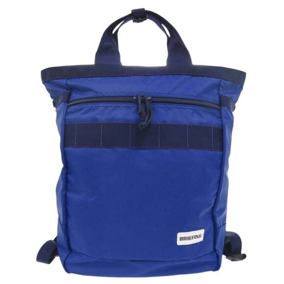 Like new Briefing TX Market Sac BRL441219 a blue nylon backpack with 2-way t...